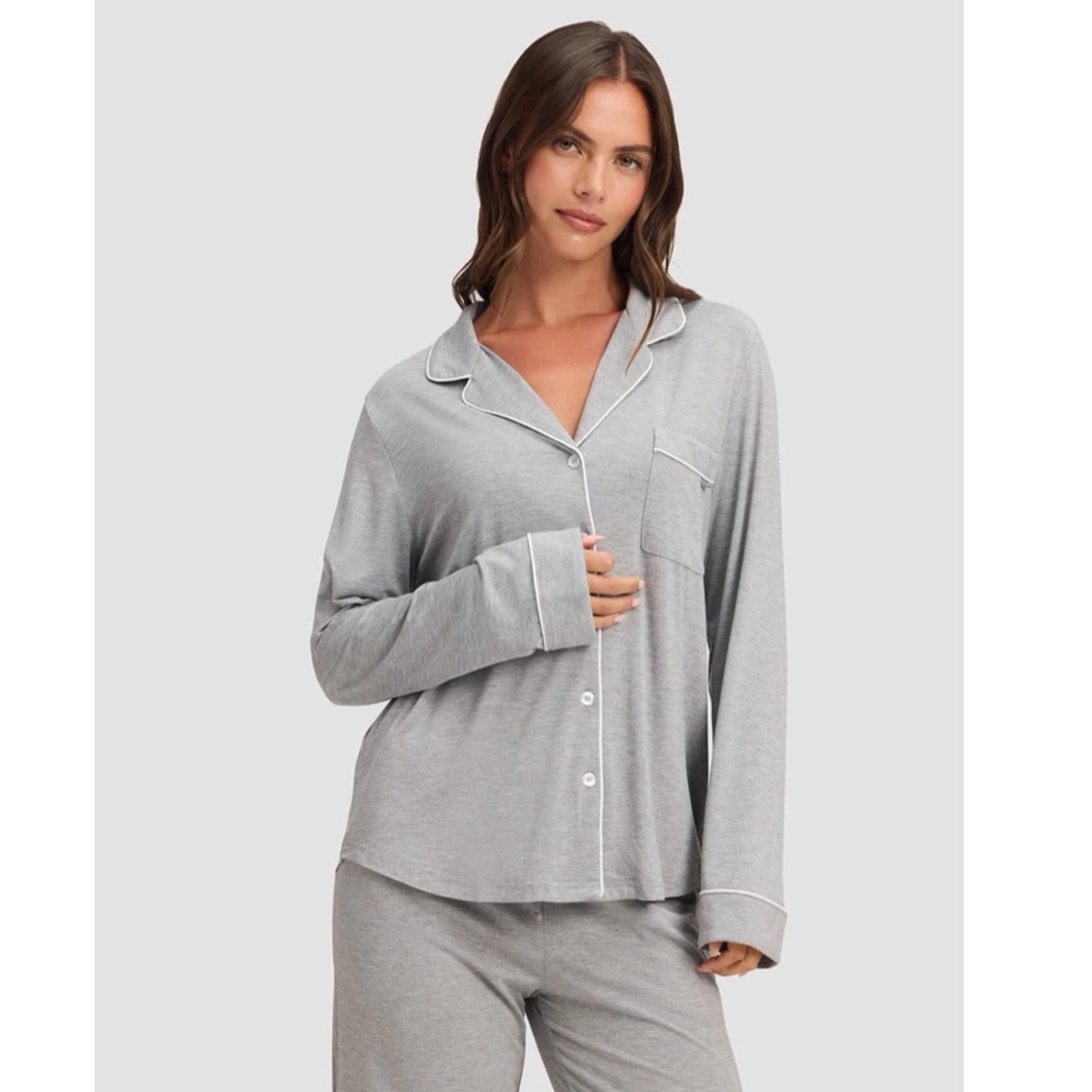 NWT | Z Supply | Menswear Style Pajama Set | Heather Grey | Size L | Retail$148 - Picture 3 of 4